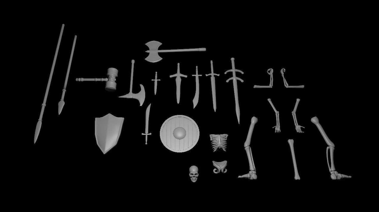 Terrain Scatter - Bones and Weapons