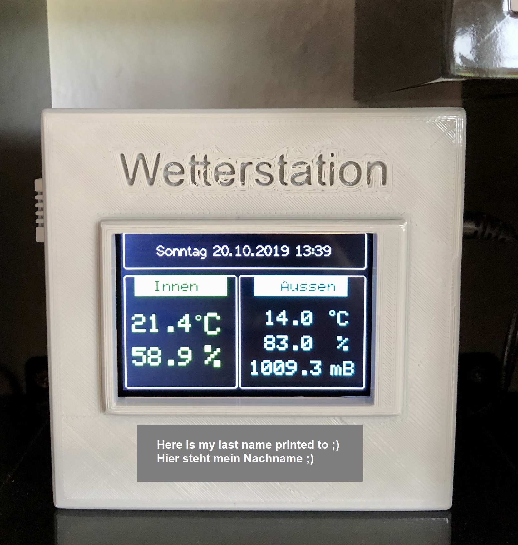 Wireless weather station with Arduino Due and 3.5" TFT