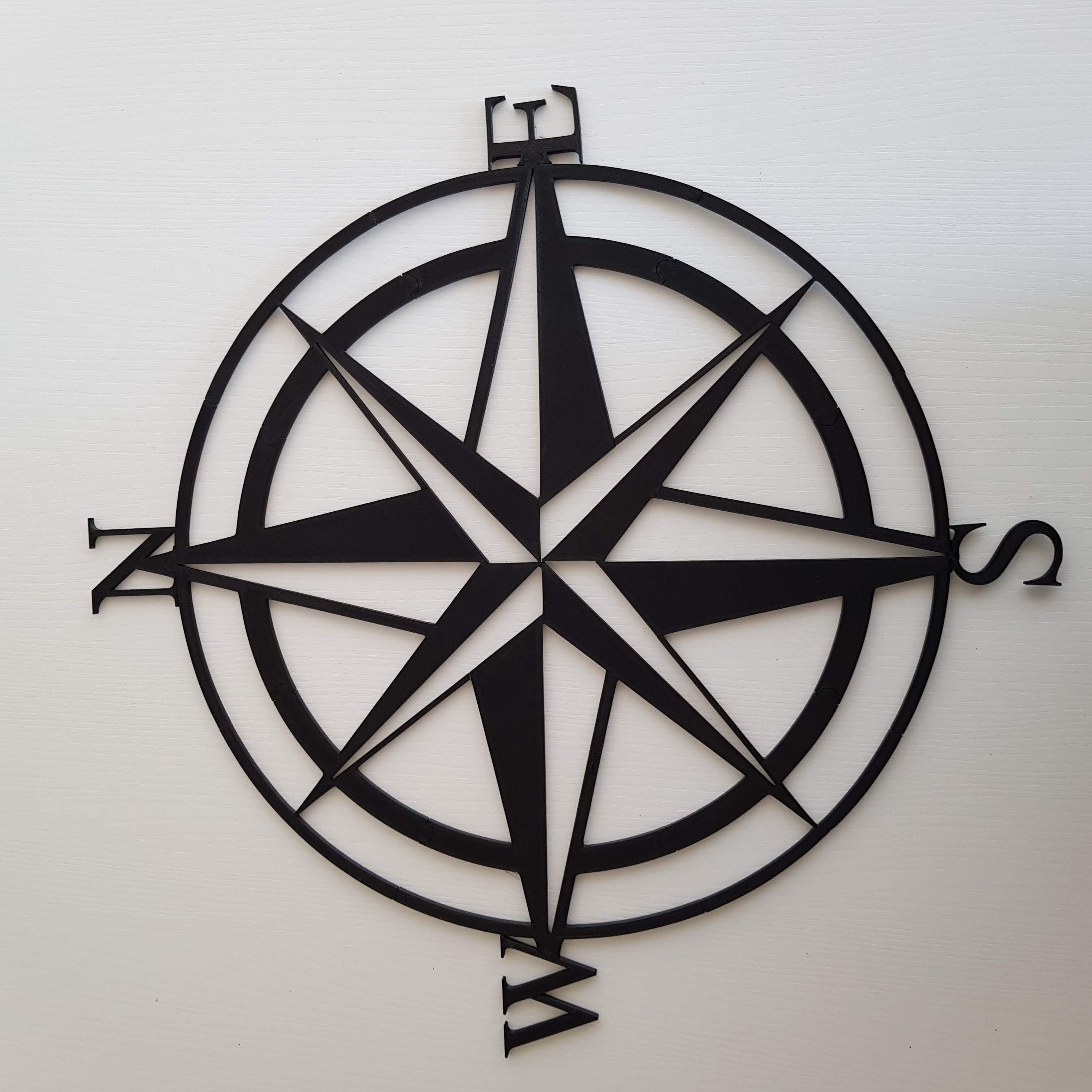 Decorative compass rose