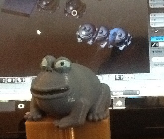 Big interesting fat frog