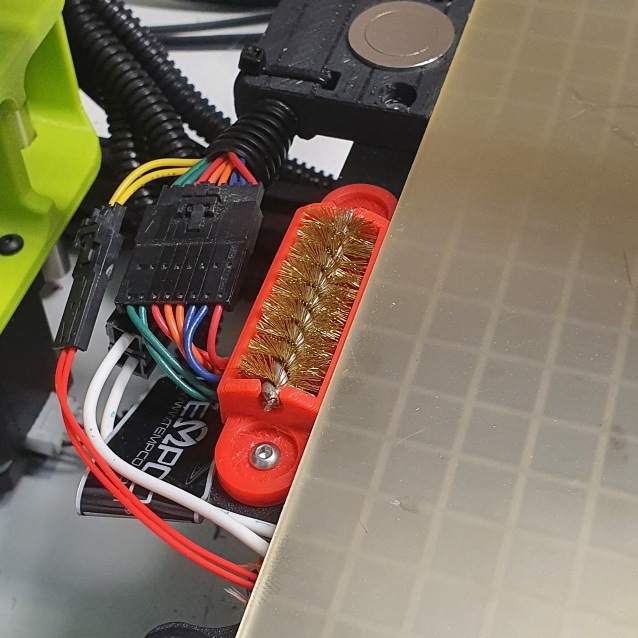Lulzbot Taz 6 enhanced nozzle cleaner scrubber with gcode