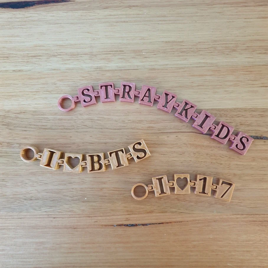 KPop flexi keychains