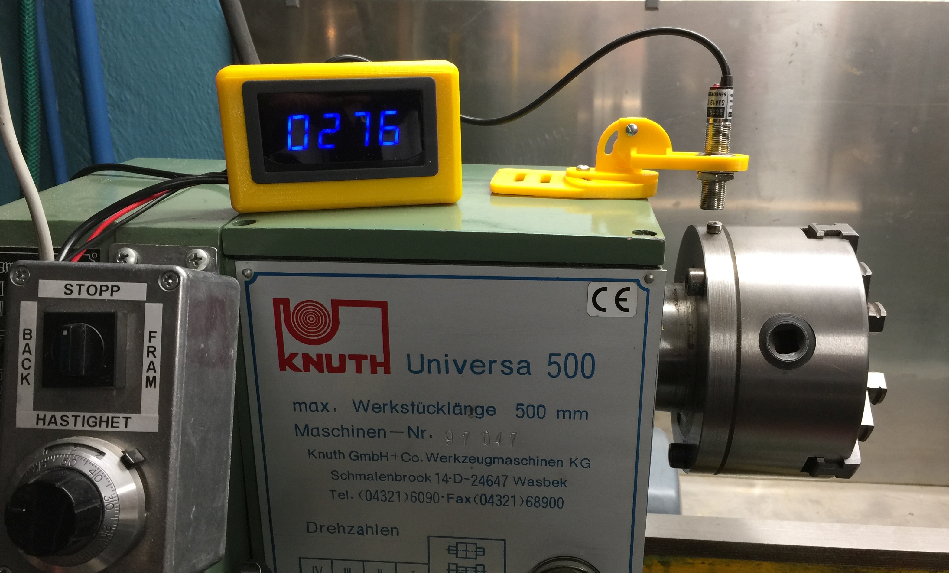 Box for RPM meter