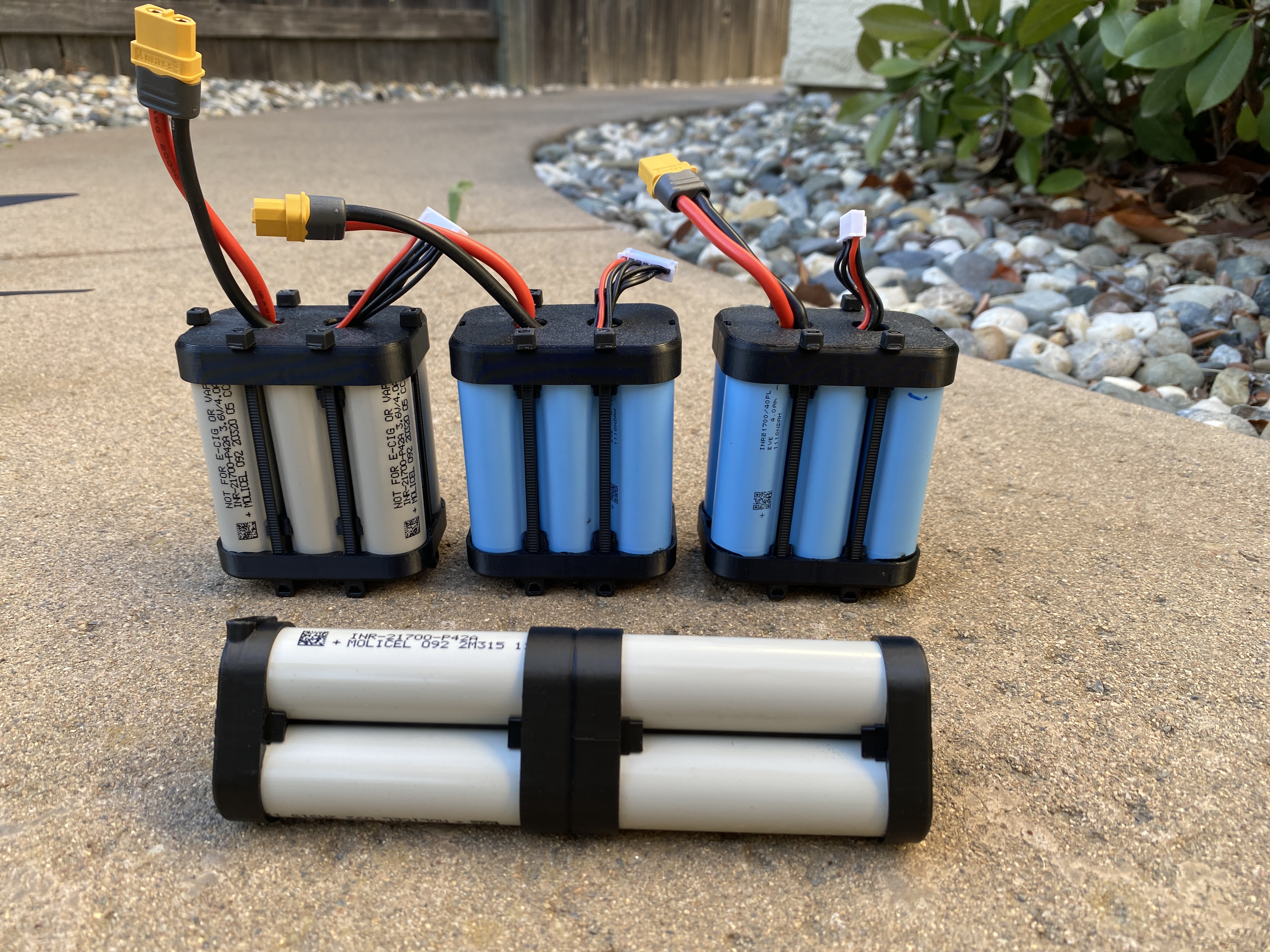 21700 Battery Pack Cap Holder 6s  4s & 3s