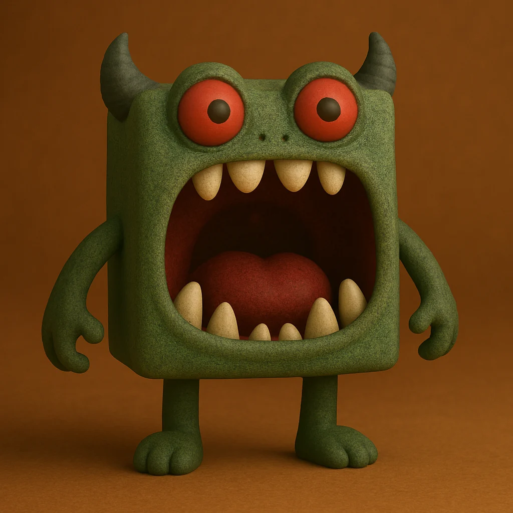 Moster cube Cute 3D print