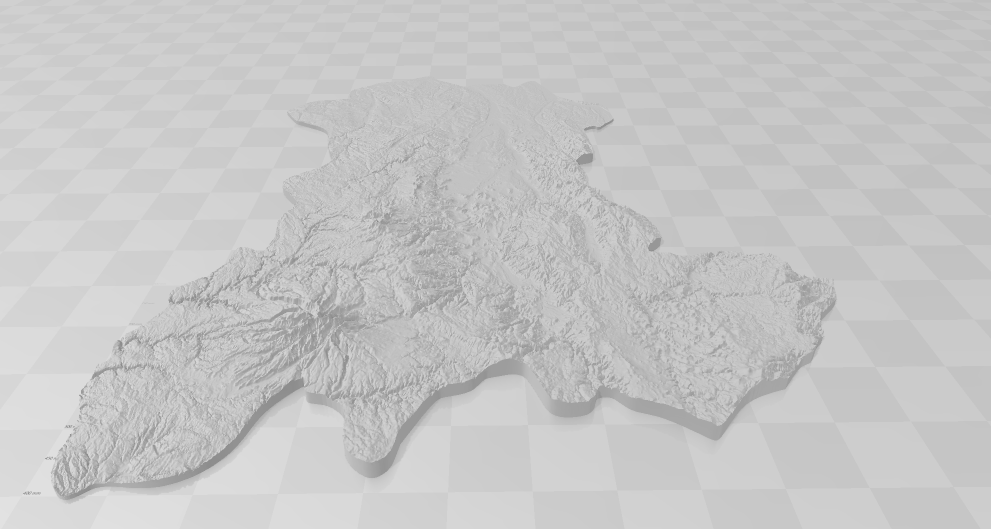 Auvergne 3D map