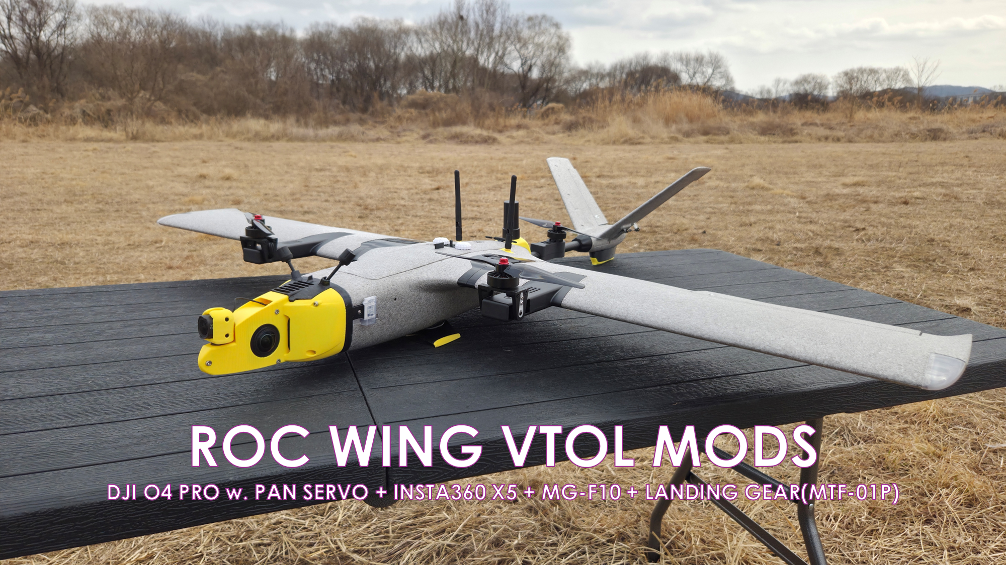 ArgusFPV ROC WING VTOL Mods - DJI O4 Pro + Pan Servo + Insta360 X5 + More!