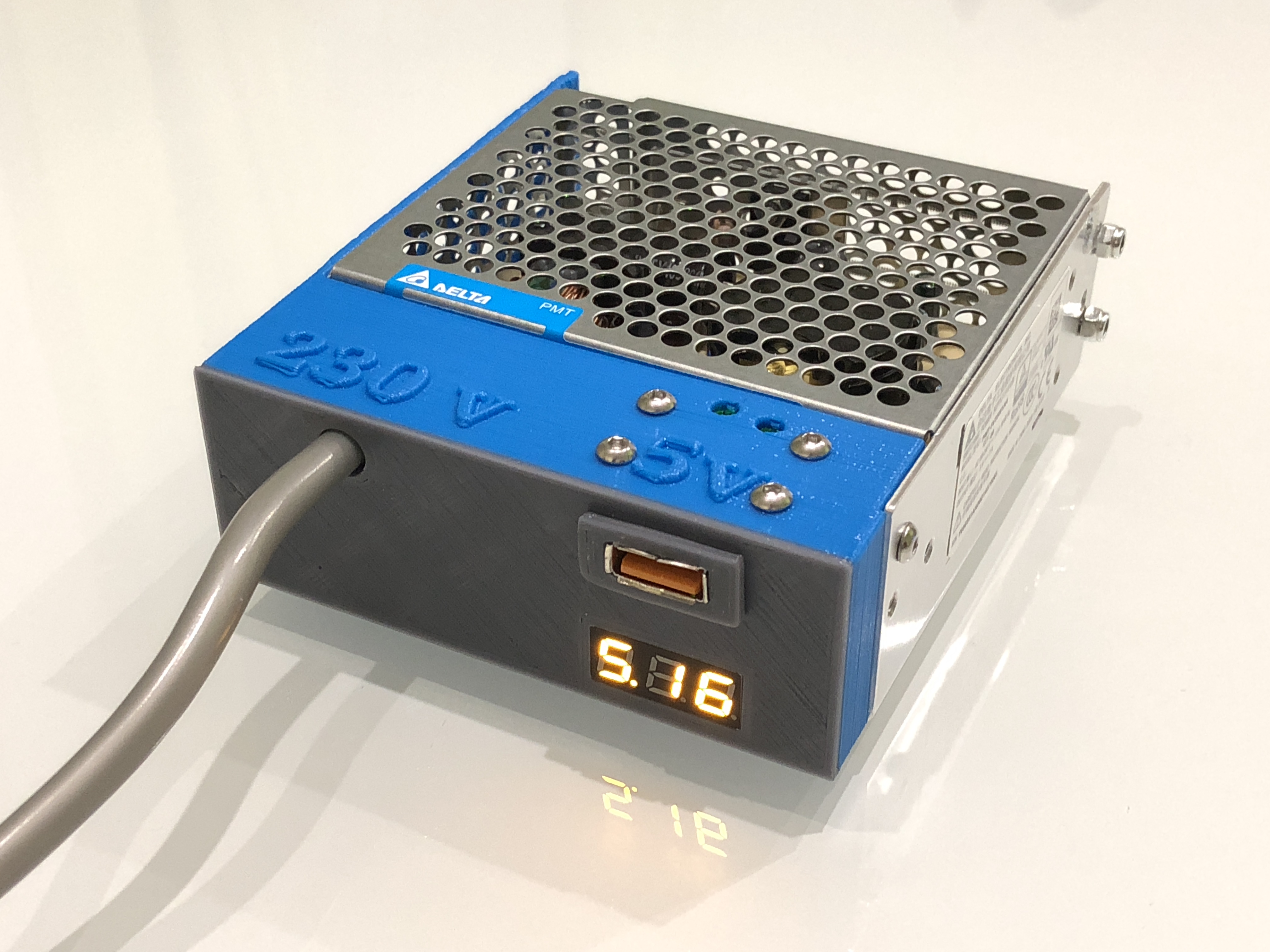 Cover for "Delta Switching Power Supply" 230V-5V 7A (35W)