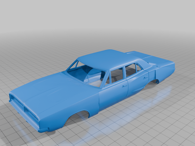 1/25 1969 Dodge Charger sedan body (WHAT IF)
