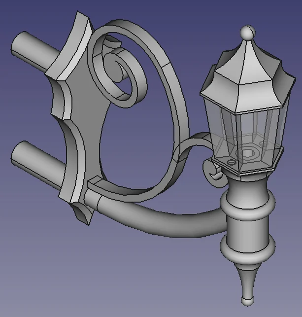 Model Walllamp for H0 - 1:87