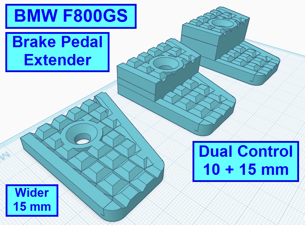 Brake Pedal Extender for BMW F800GS