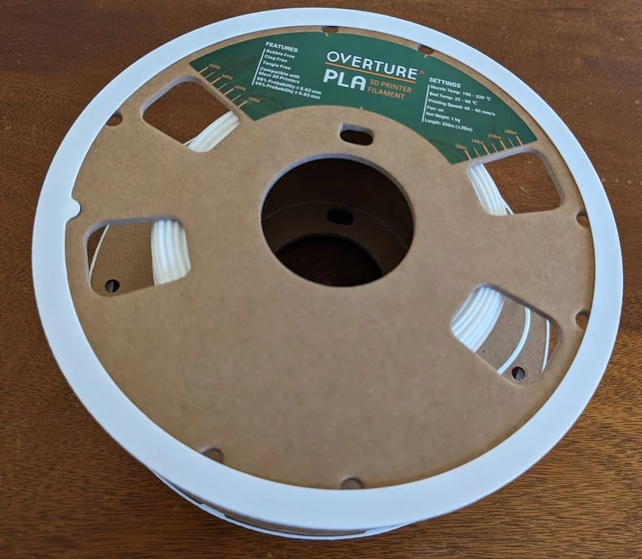 Spool Rim/Holder for Overture cardboard spools for use with BambuLab AMS