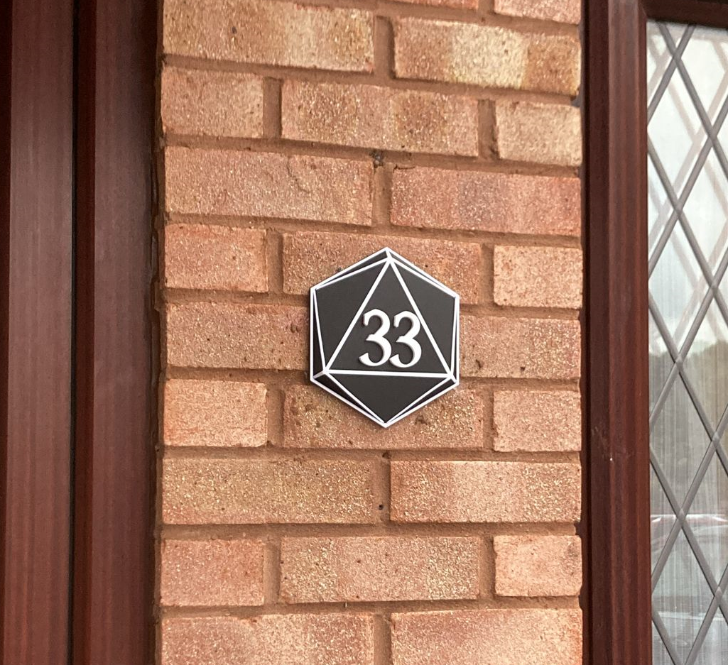 House Number Plate Dice