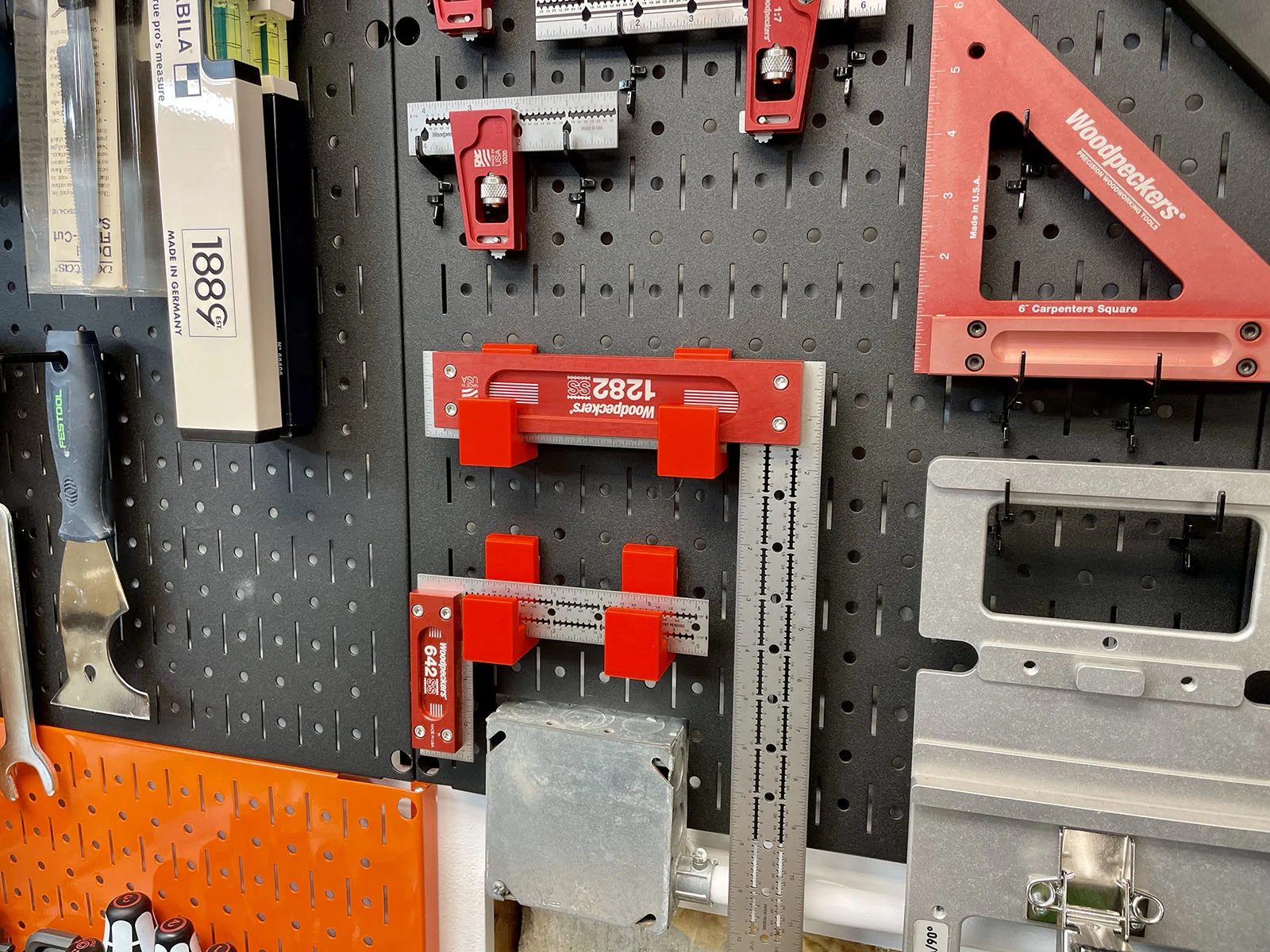 Wall Control Hanger for Woodpeckers Stainless Steel Squares