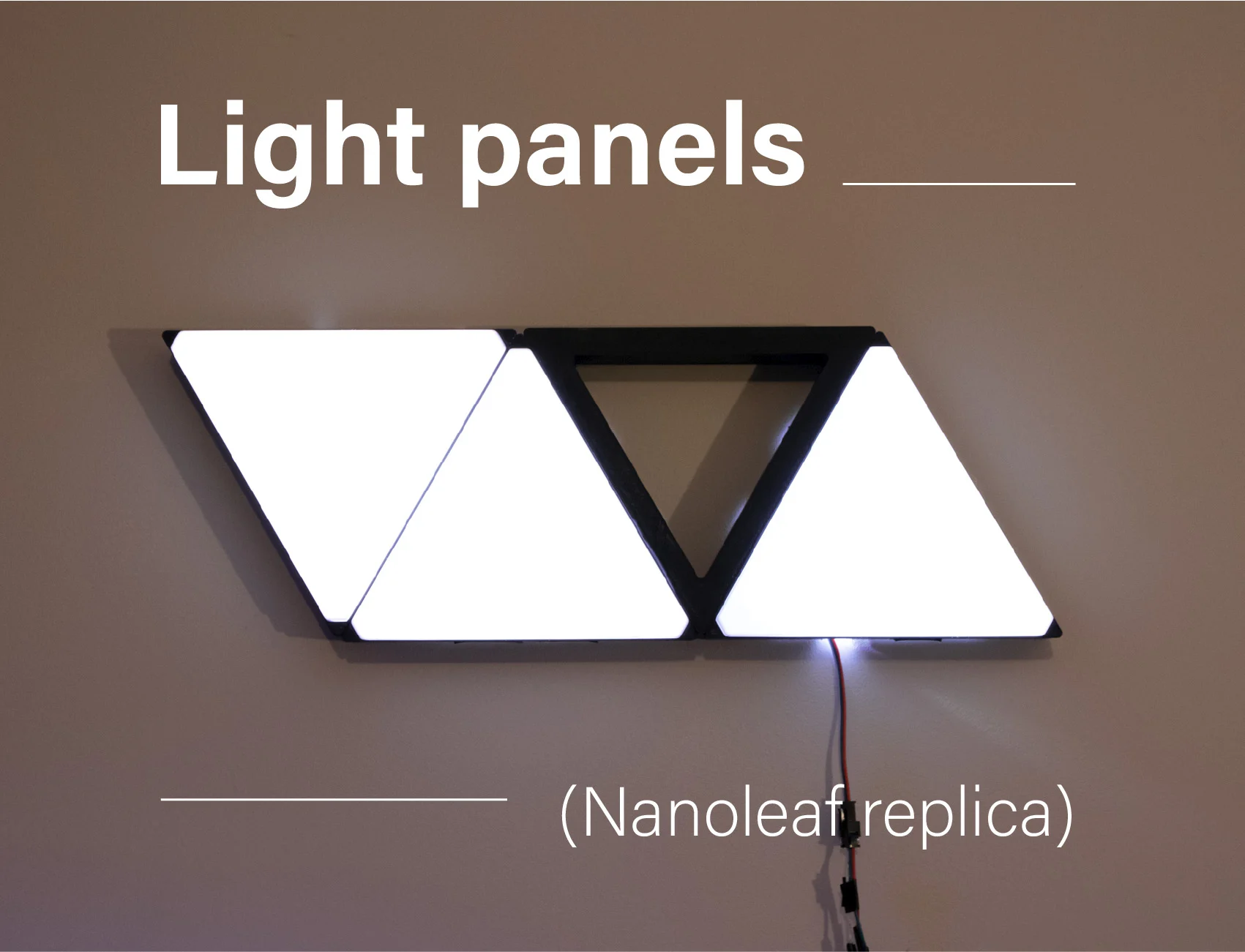 Light panels - nanoleaf replica - wall panel