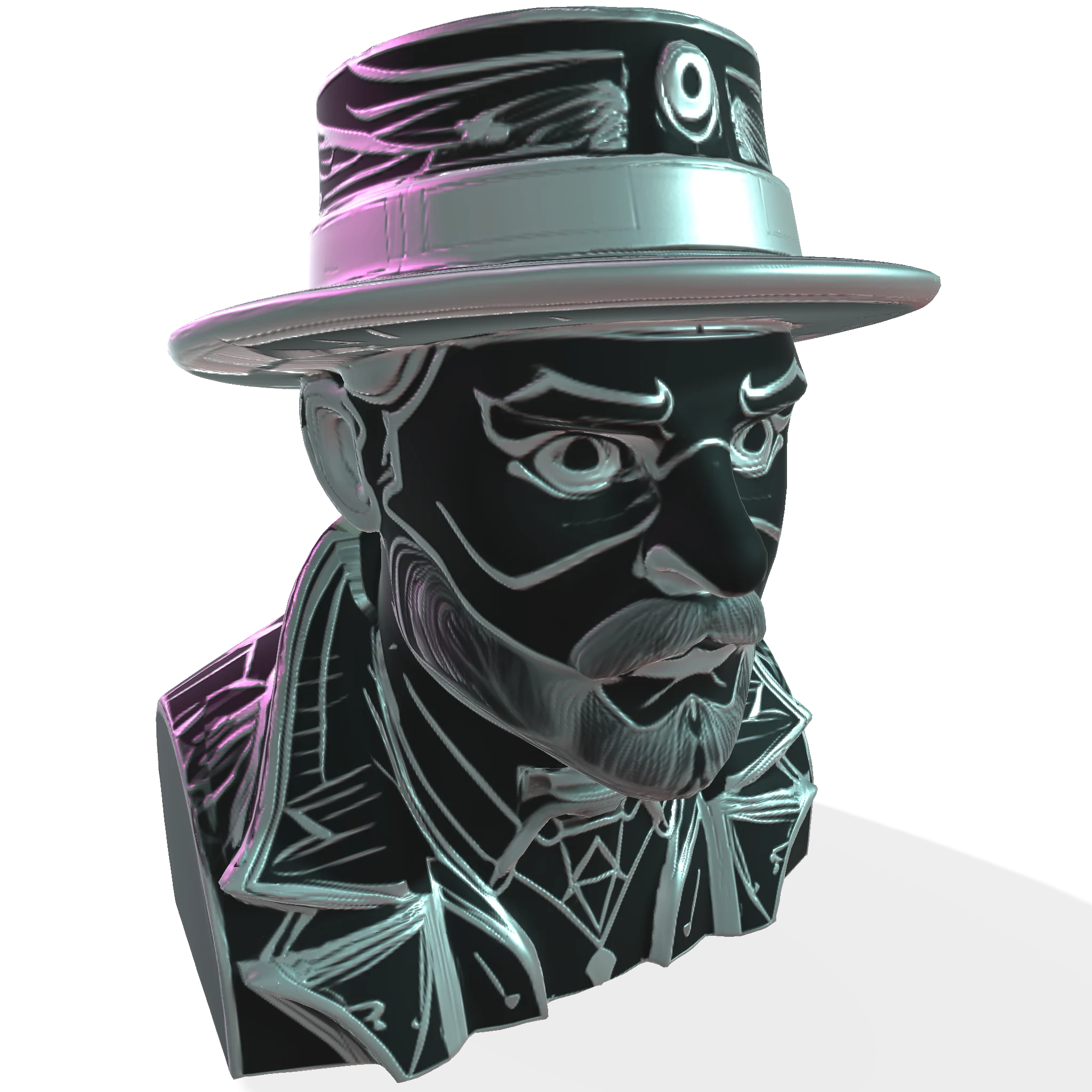 Cyberpunk Gentleman Bust