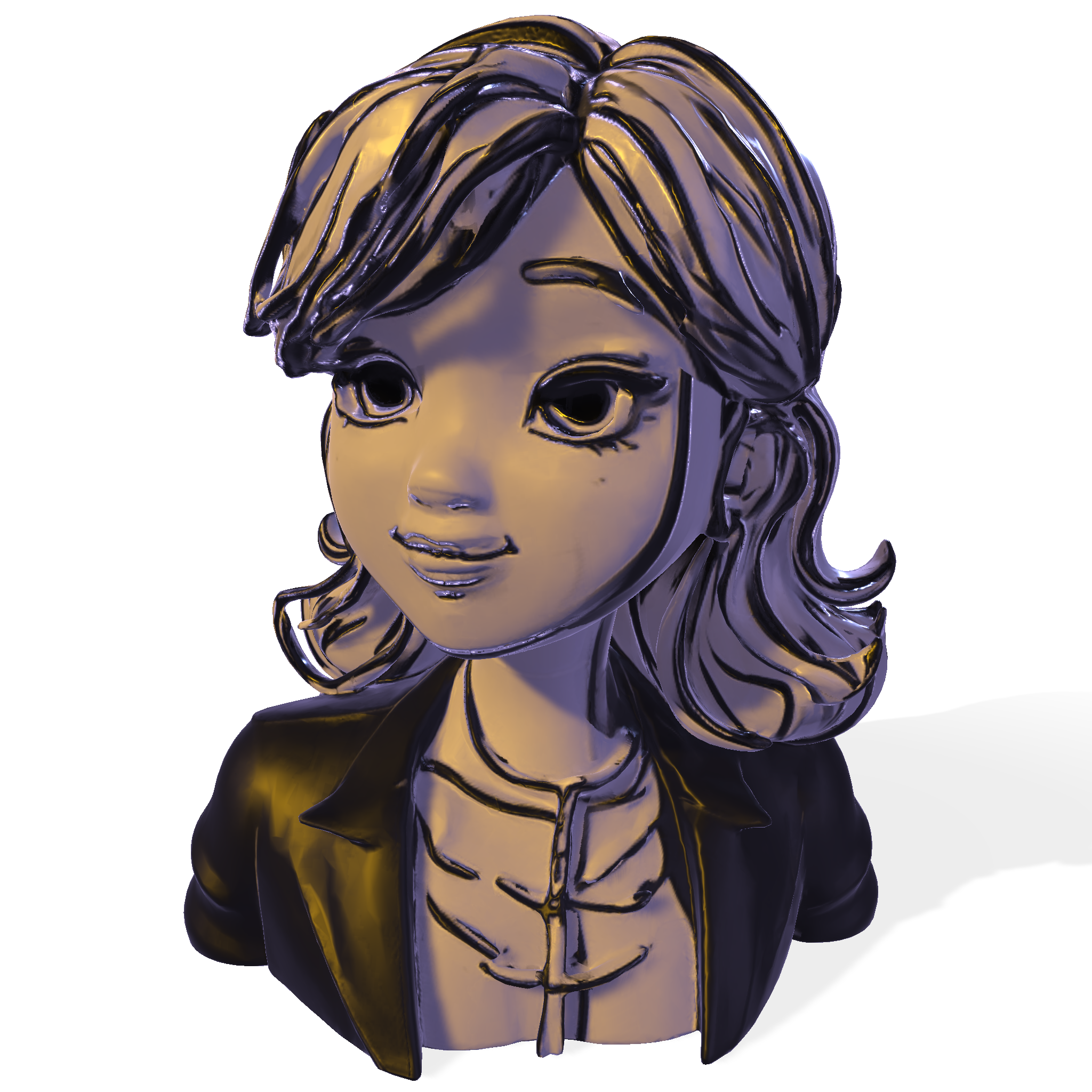 Stylized Female Character Bust