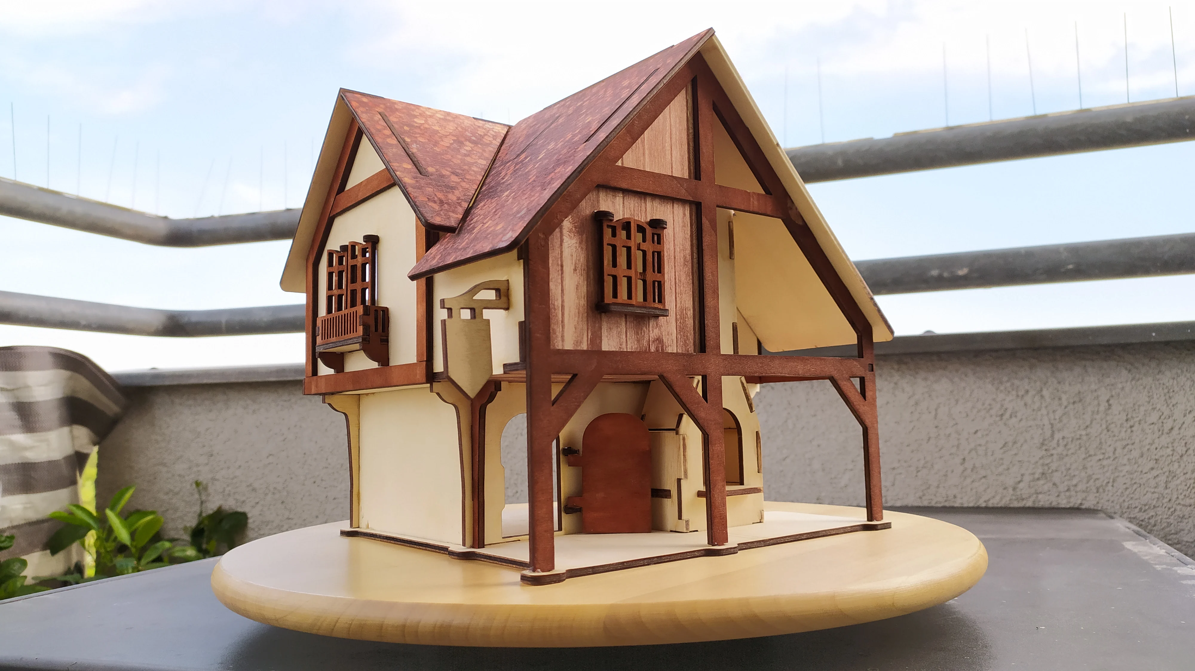 House forge. Laser cutting plywood 4 mm.
