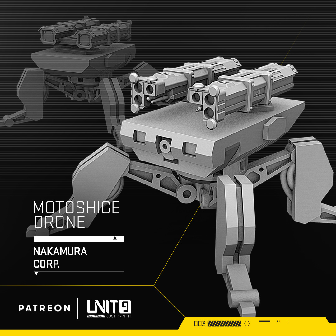 Motoshige drone - cyberpunk vehicle