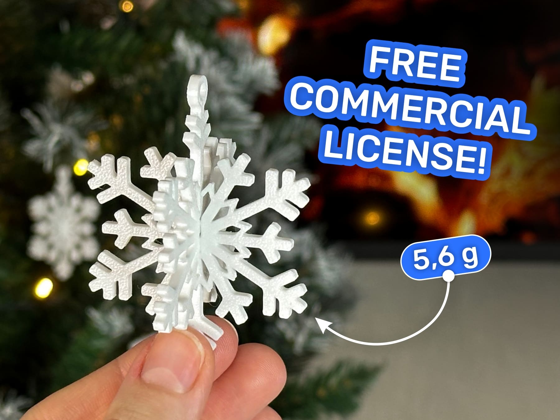 3D Snowflake Puzzle Snap-Fit New Year's decor - Снежинки новогодний декор