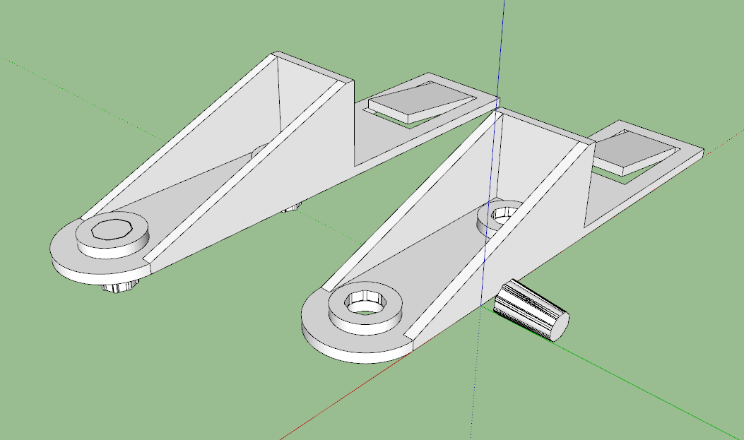 Dual-Peg Cabinet Shelf Support Bracket with Replaceable Press-Fit Pegs