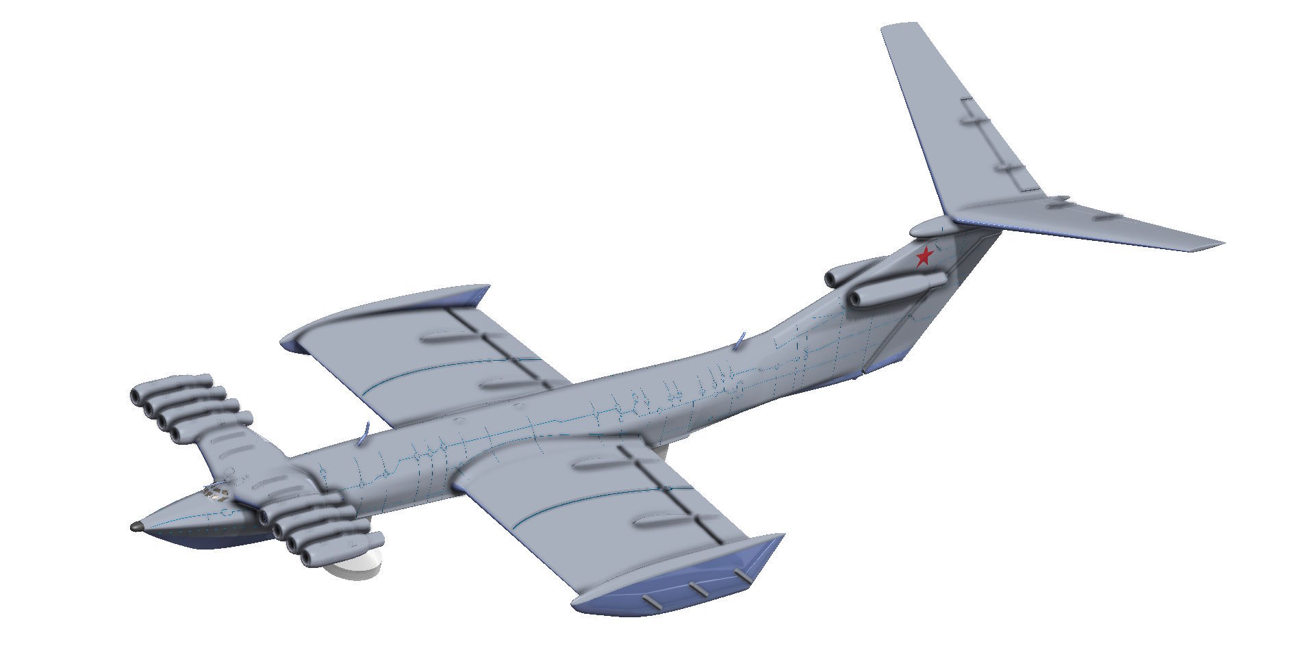 Soviet Ekranoplan, Flying Ship,  The Caspian Monster