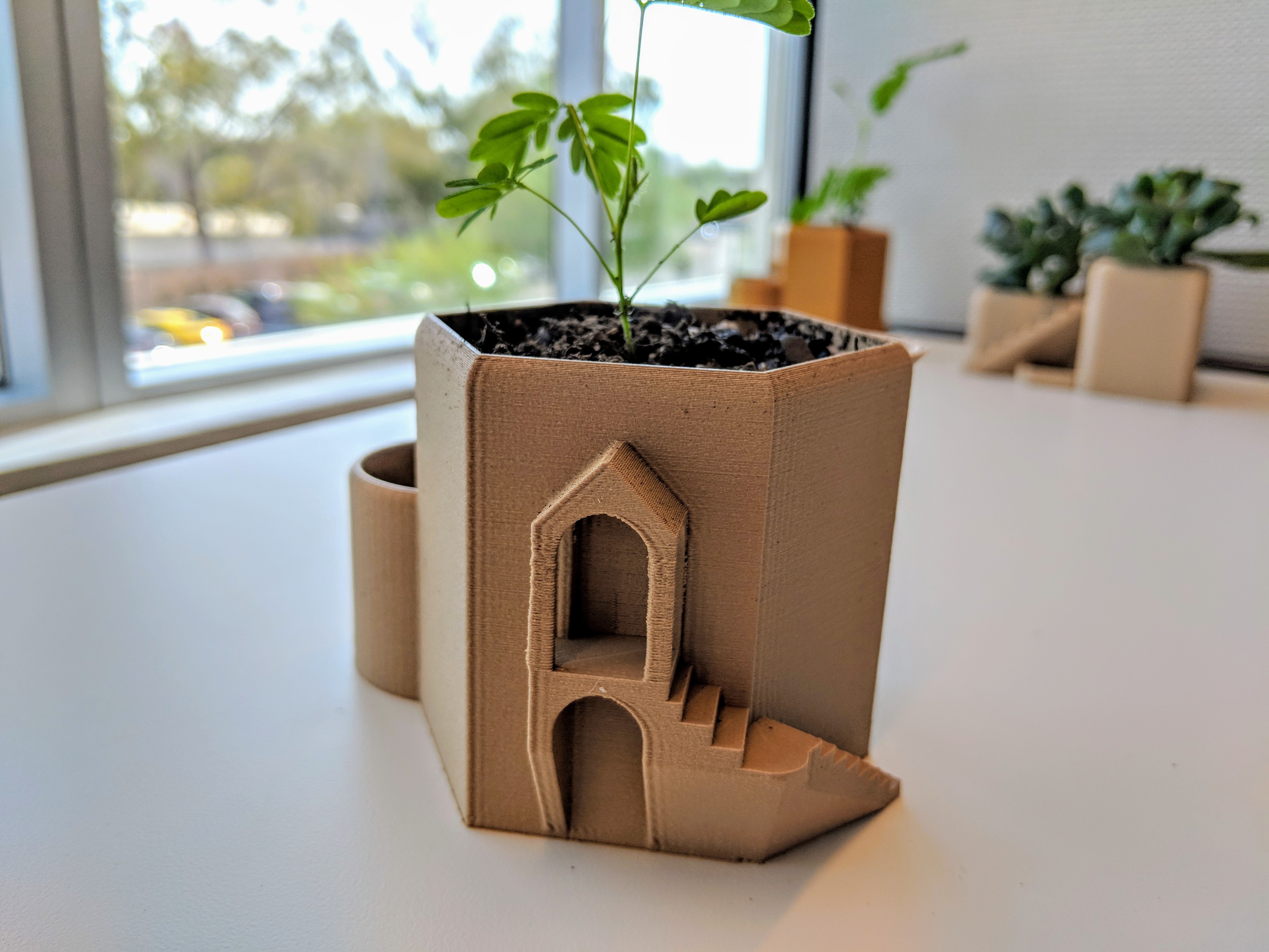 Tower Water Tank Planter Pot