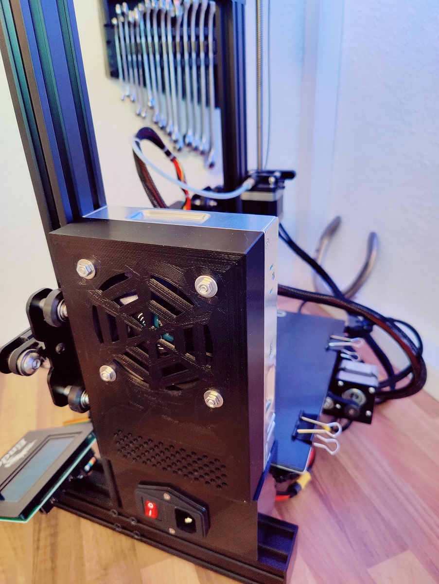 Ender 3 pro 80x80x20mm fan upgrade, MW-LRS-350-24