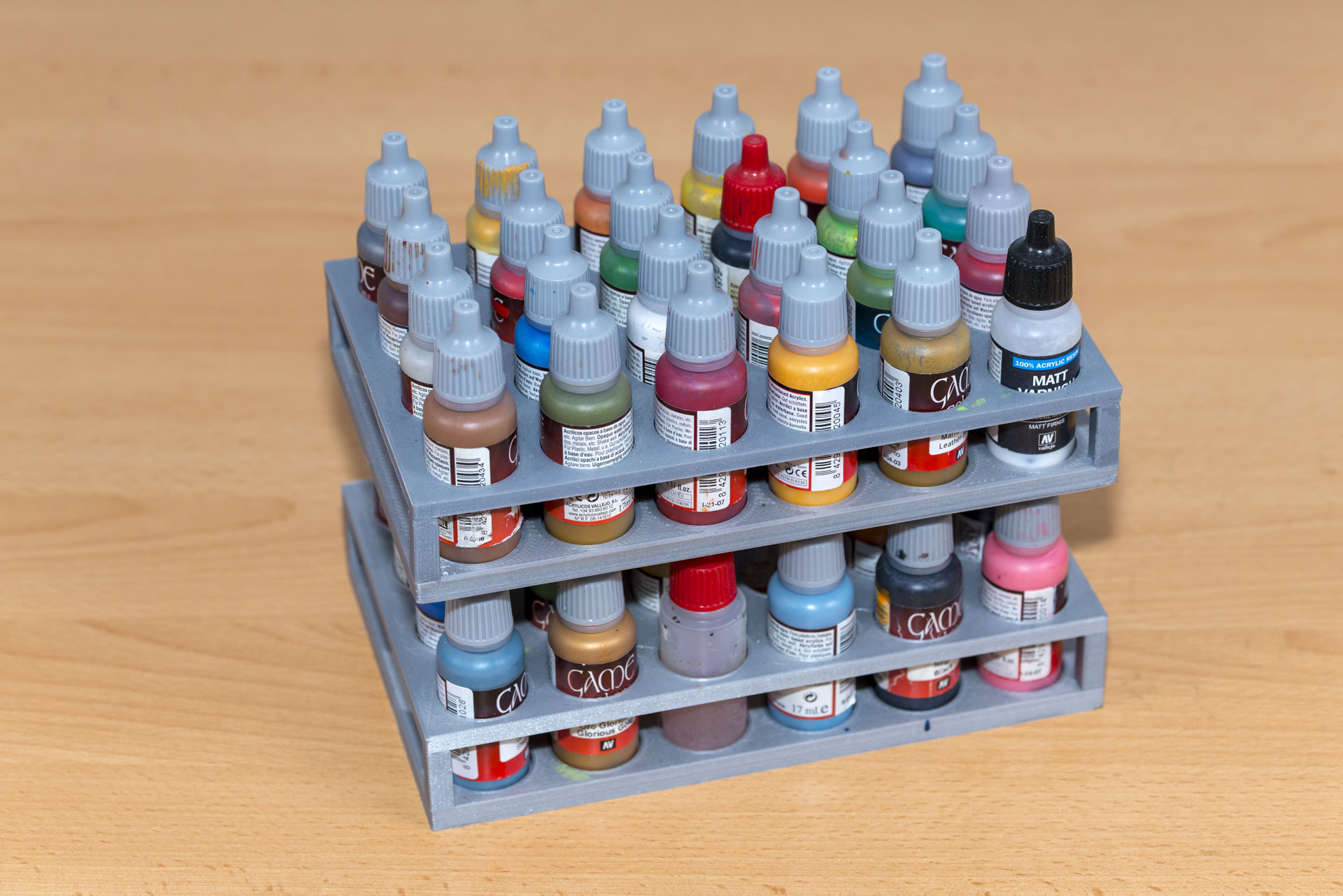 color bottle holder for Vallejo Colors / Farbflaschenhalter
