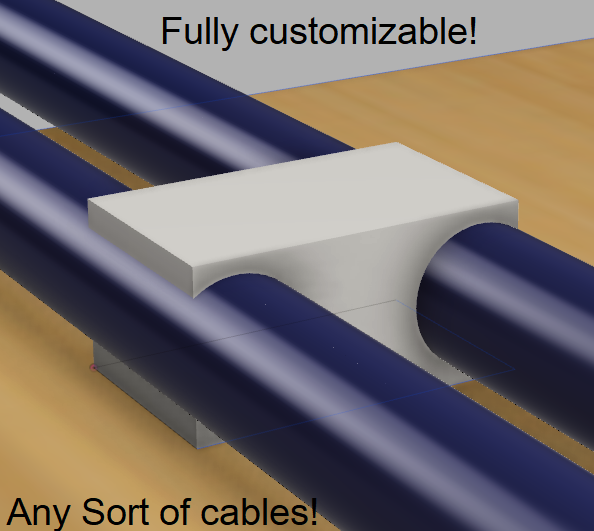 Customizable Cable Clip