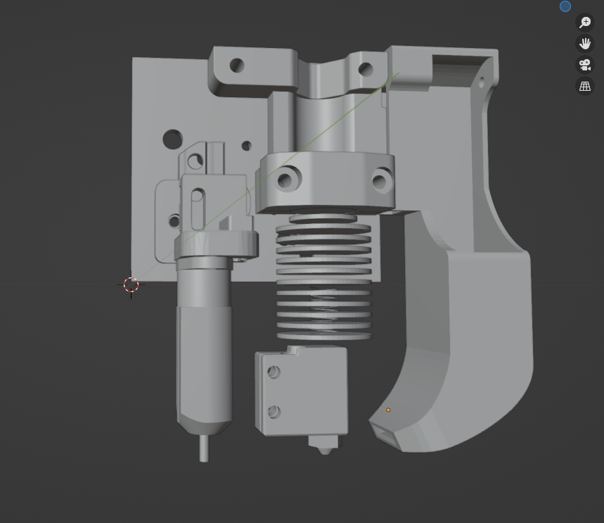 CR10 E3D Printermods Volcano Direct Drive Mount