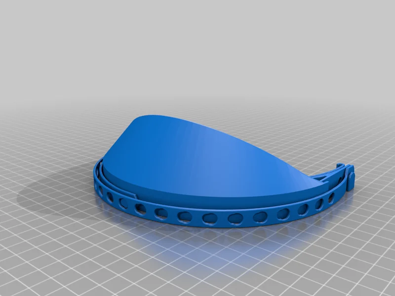 Face shield mask model 2 for smaller 3D printers