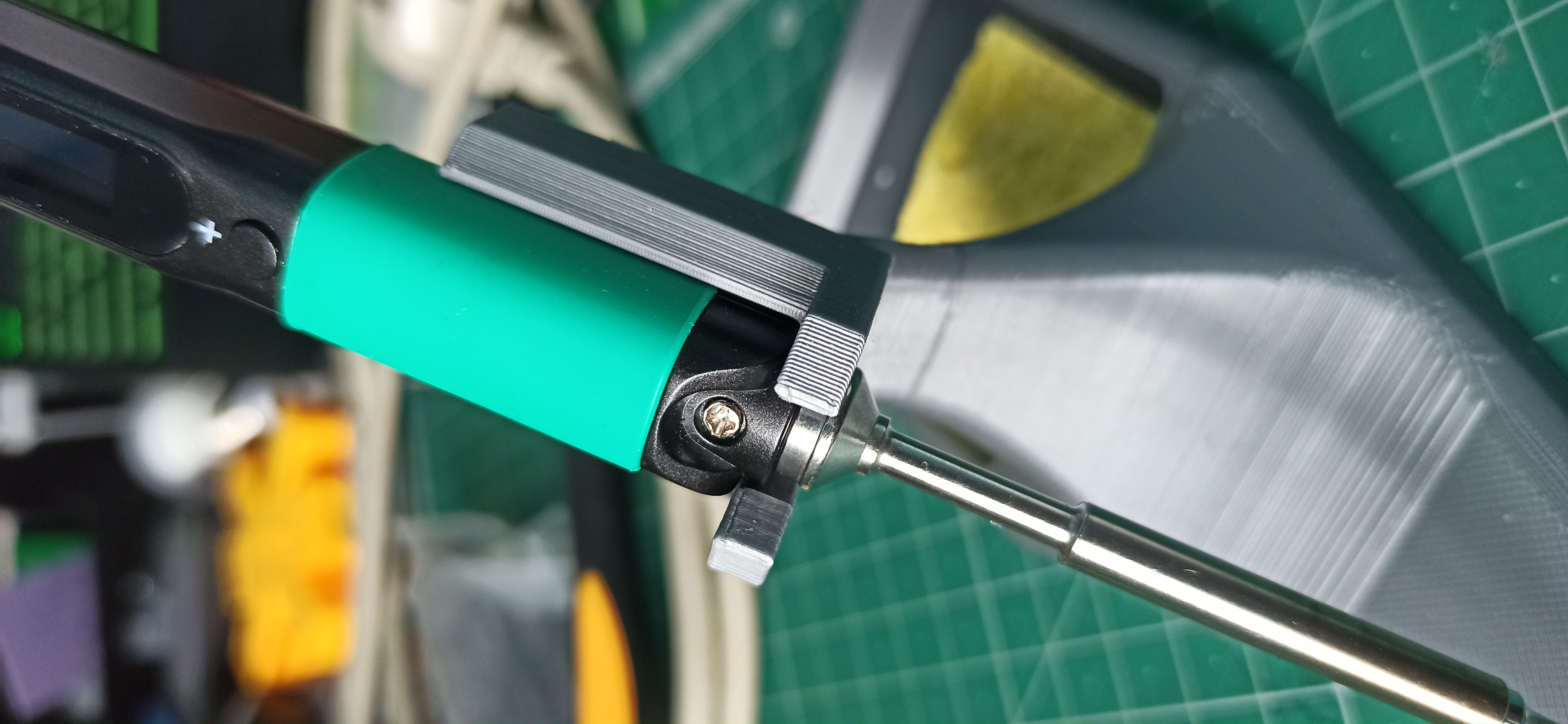 Pinecil holder for TS100 soldering iron stand by bbzed