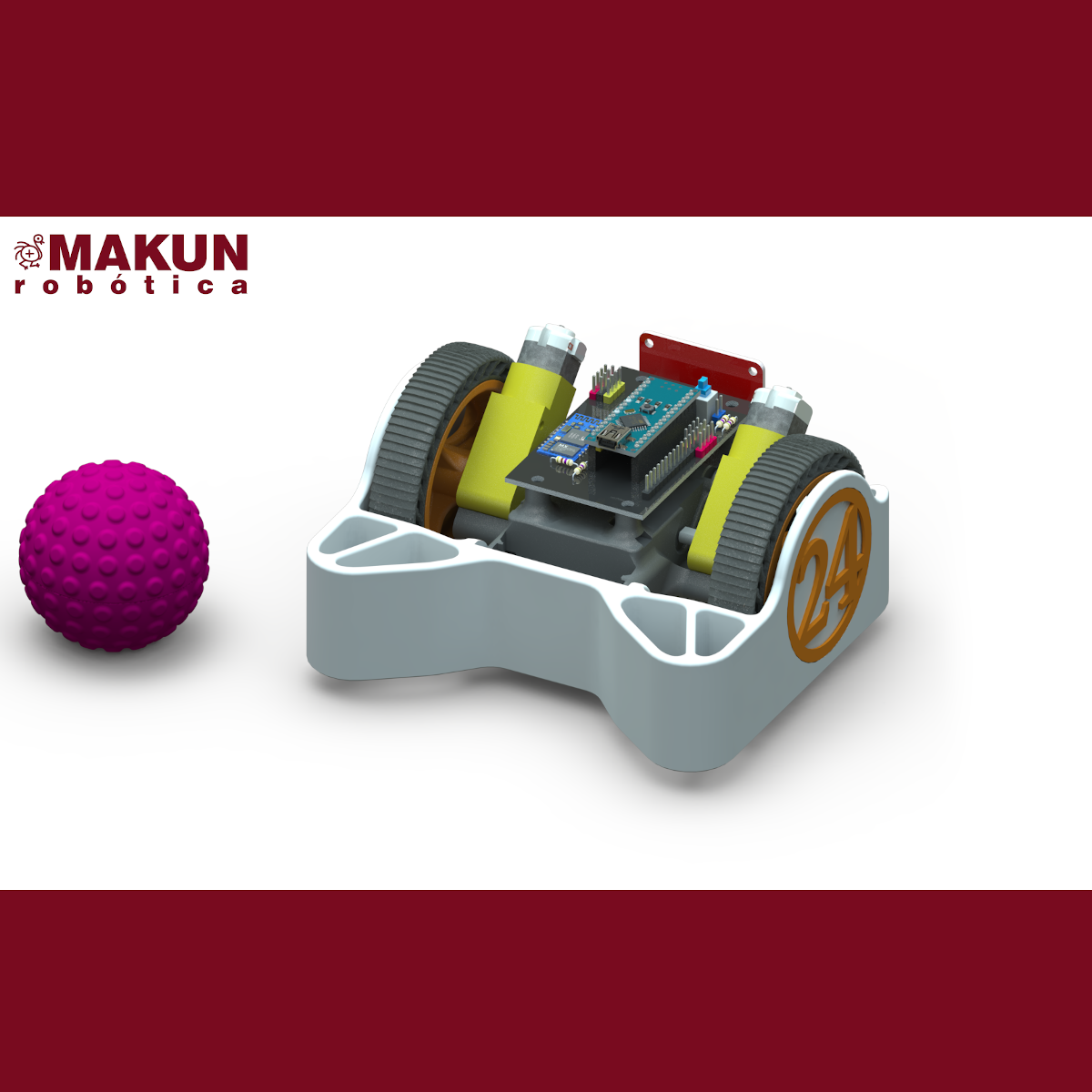 MAKUN - Kit de Robótica (Fútbol, laberinto, camino, línea, despejar, etcétera)
