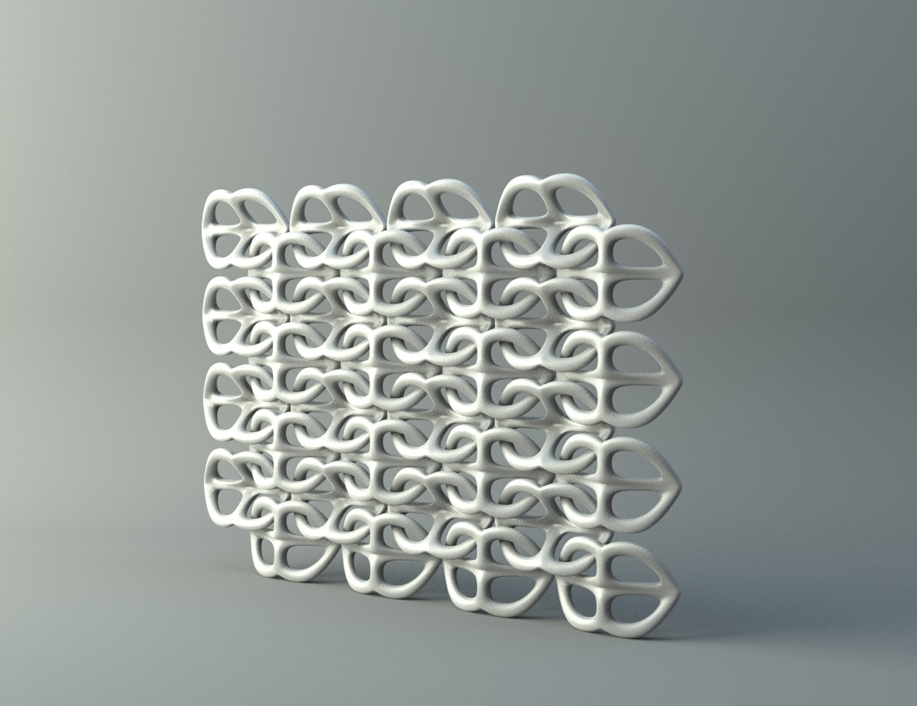 Net from pretzel-like parts 2
