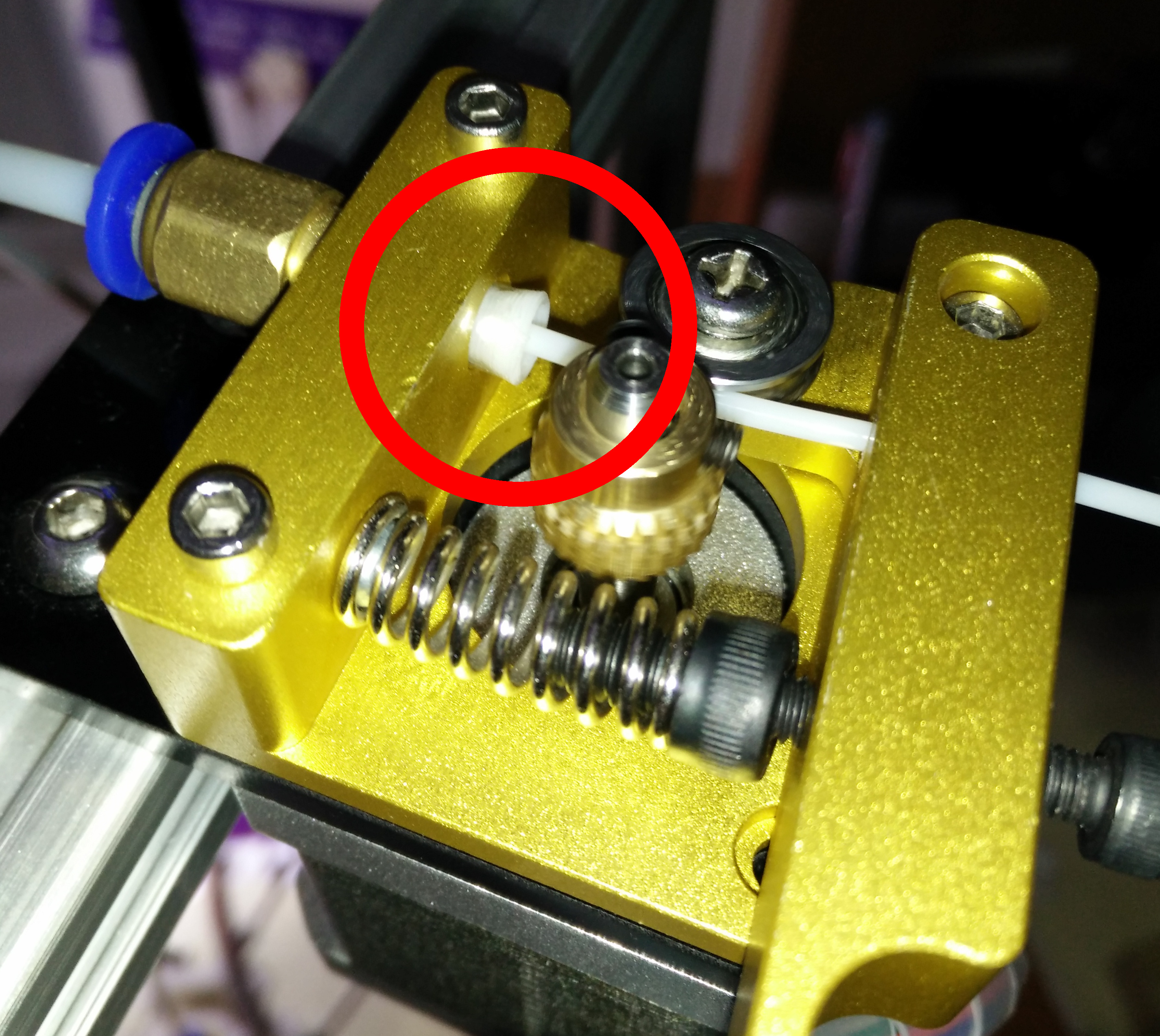 Bowden extruder funnel for 1.75mm filaments