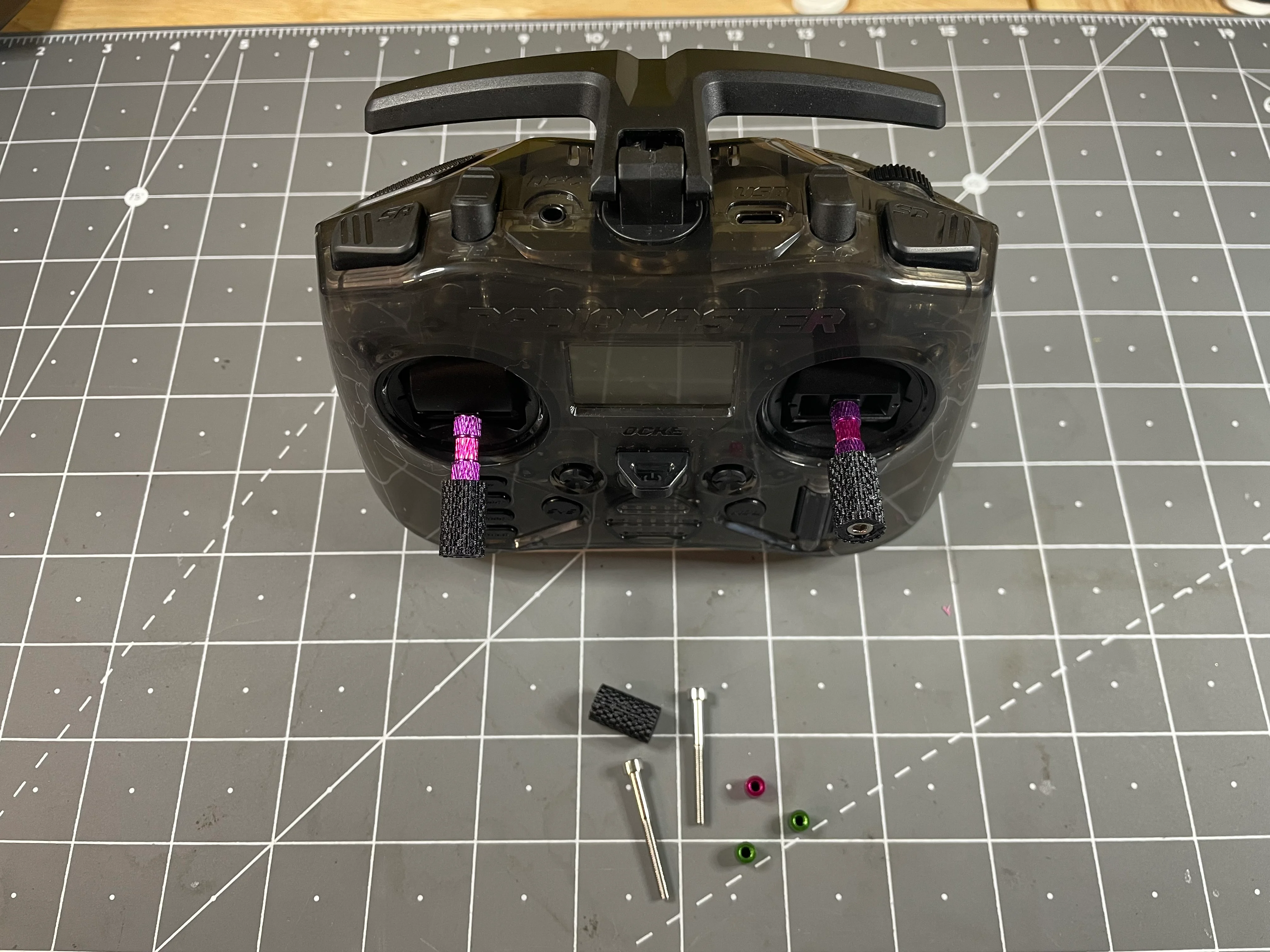 RadioMaster Pocket stick ends