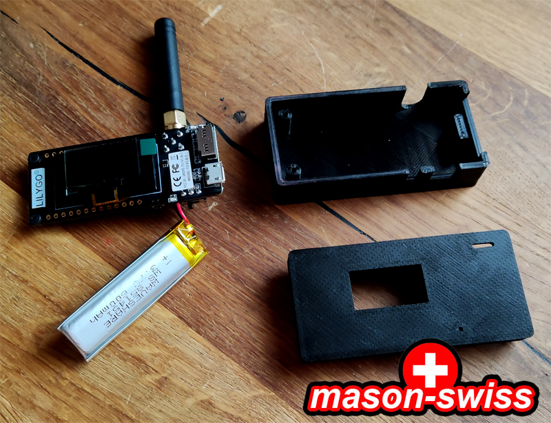 Case for LILYGO Paxcounter LoRa V2.1 ESP32, Tinygs, Meshtastic,
