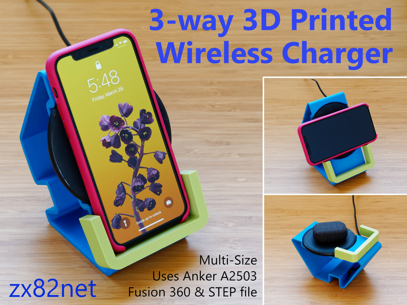 3-way wireless charger