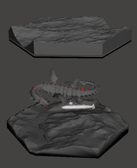 Sea Monster Diorama Kit