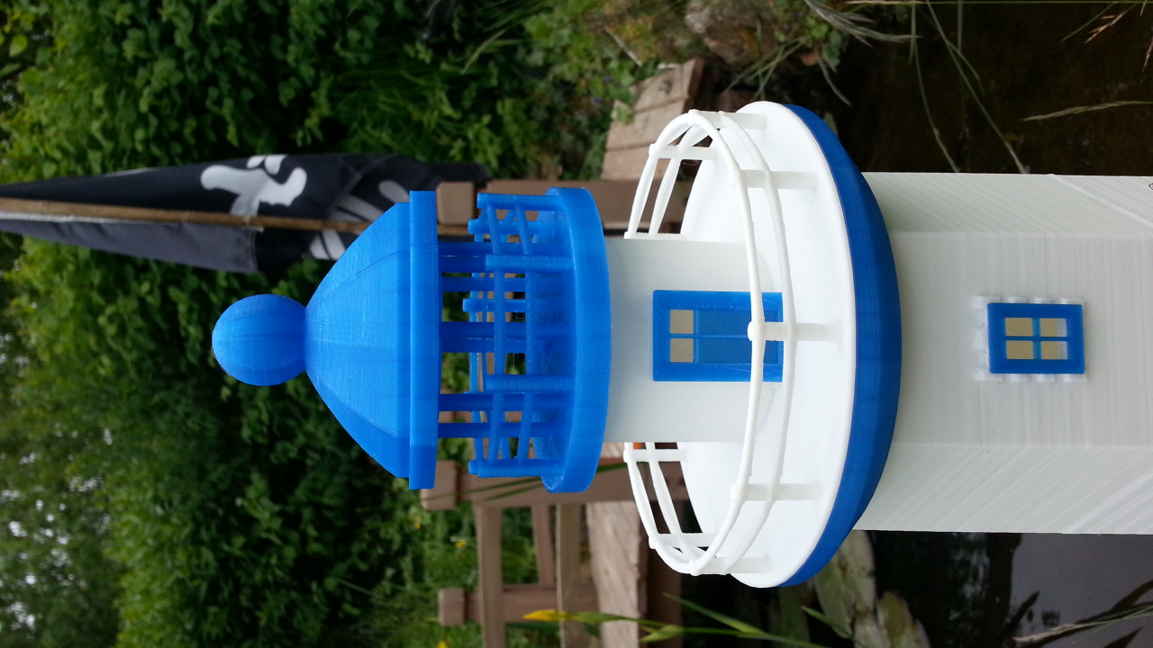 Hexagonal Base Lighthouse Model Remix