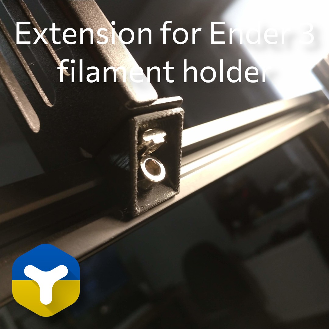 Extension for Ender 3 filament holder