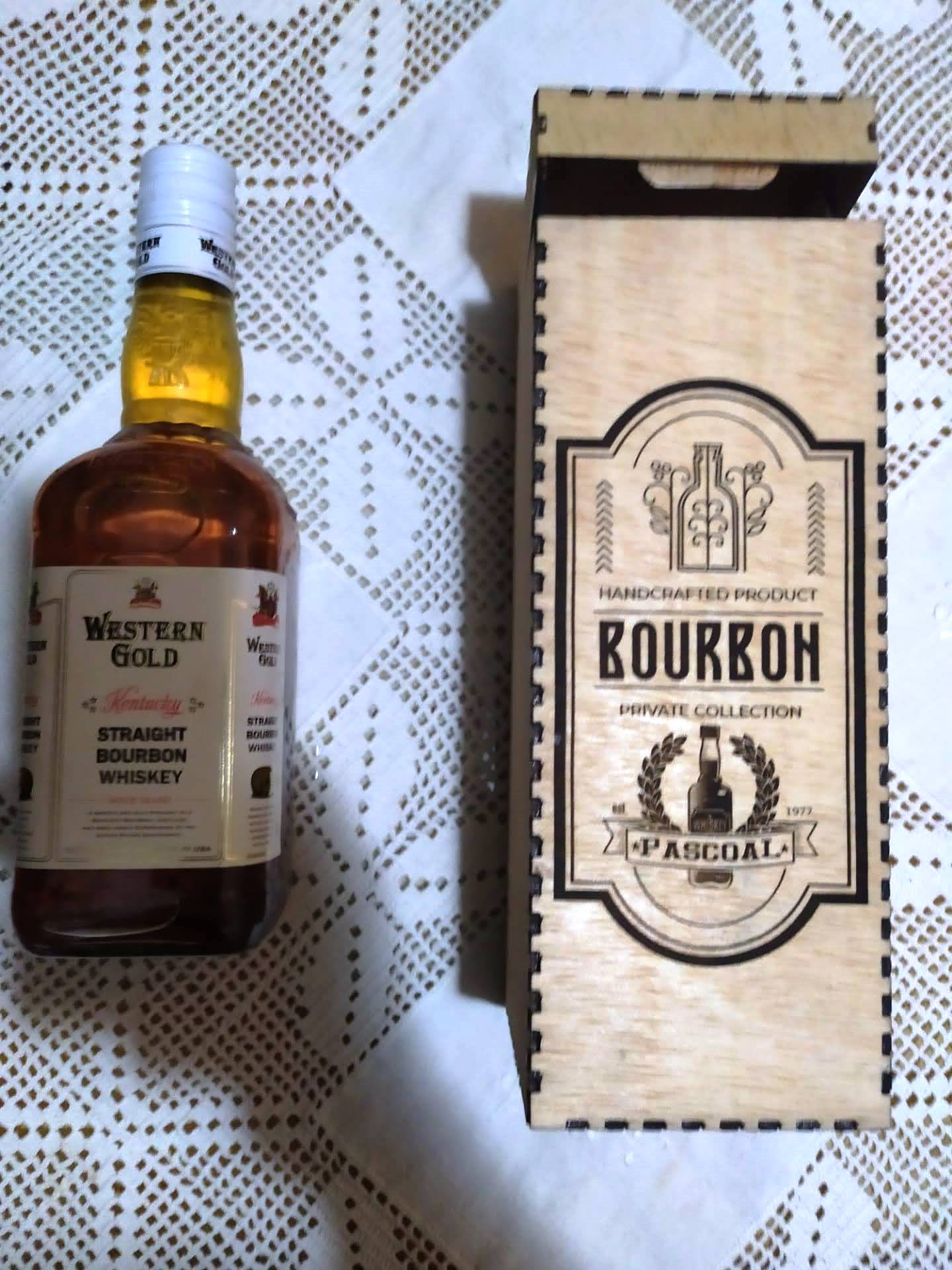 Laser cut Whisky Wooden Case