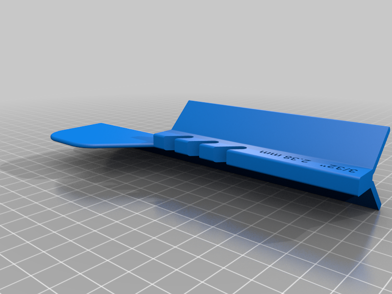 Model Rocket Fin Jig/Template for 3/32" fins
