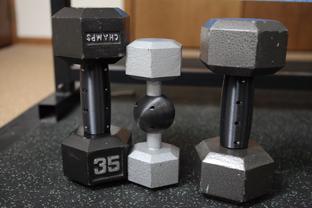 Dumbbell fat grips