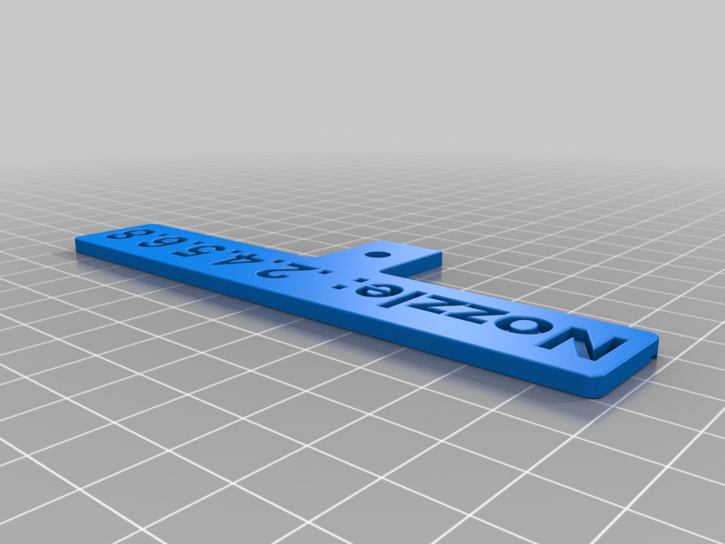 Nozzle sign reminder