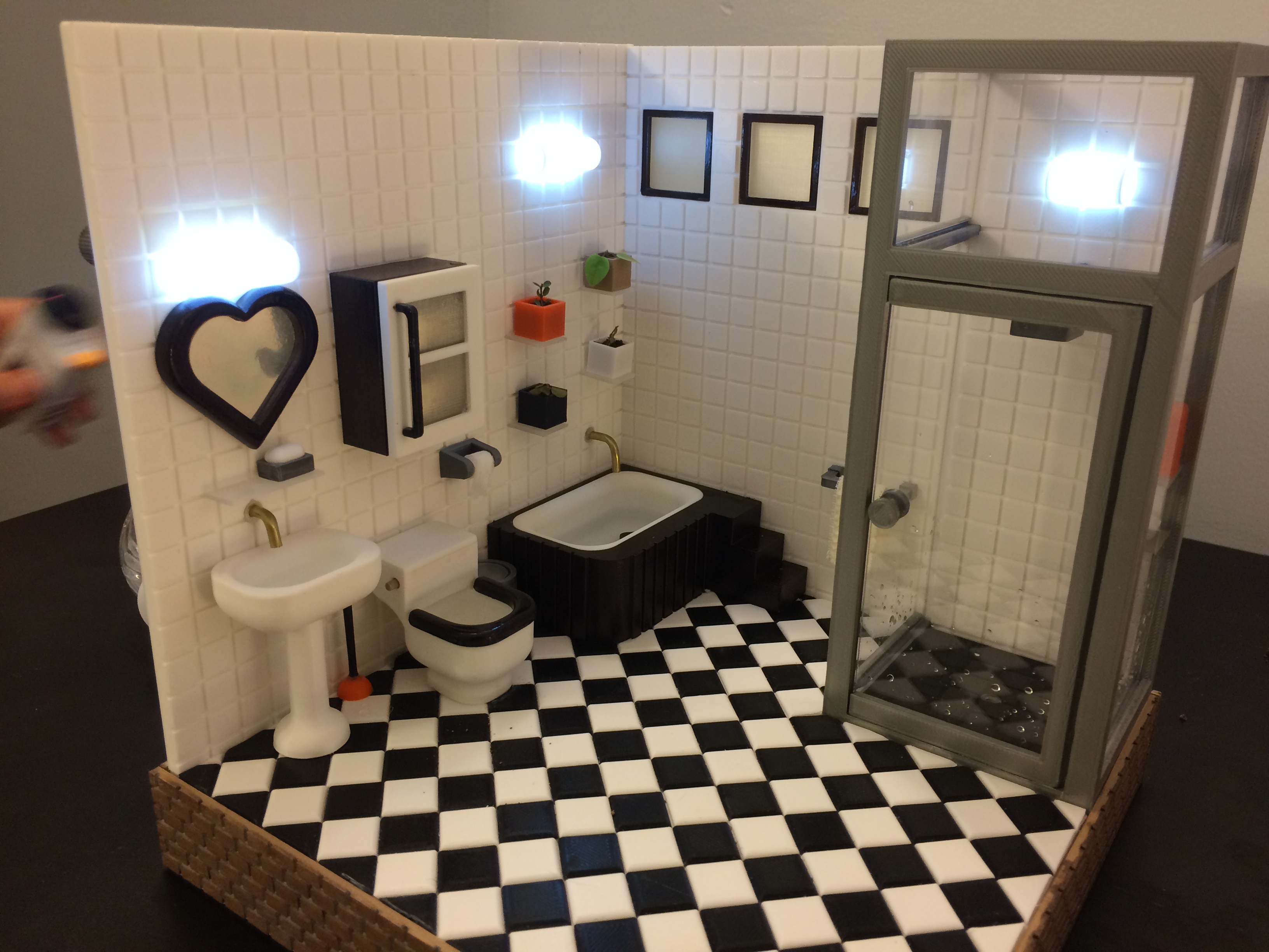 Water storage & drawer  (bathroom)