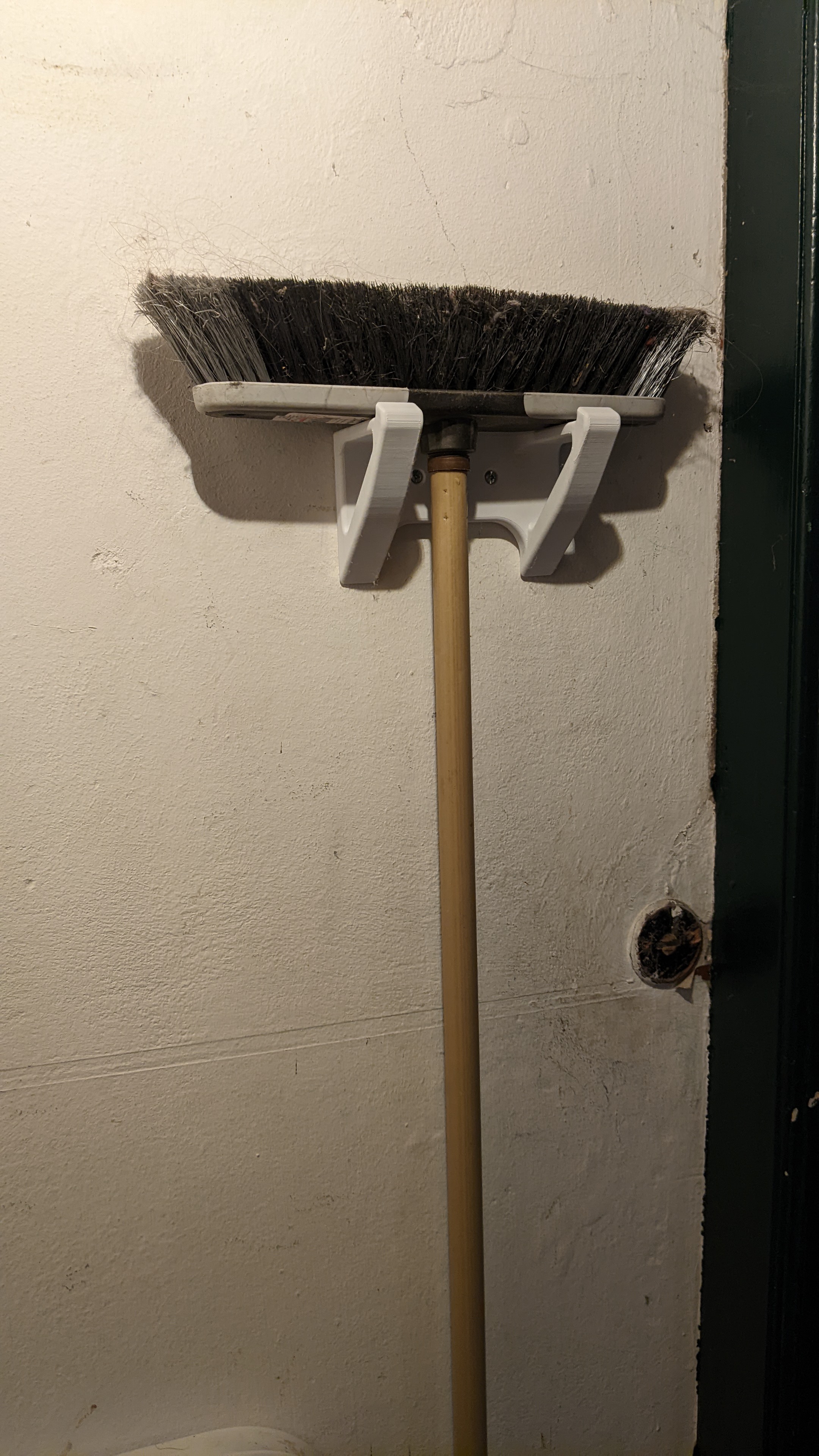 Broom wall mount (for smart witches)