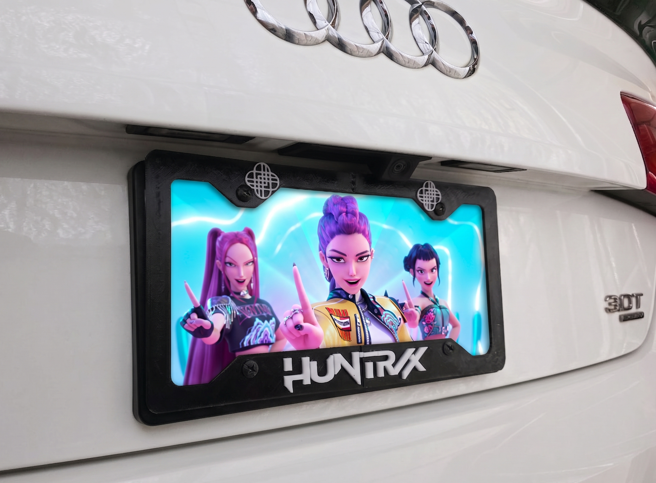 Huntrix license plate frame cover Huntr/x KPDH
