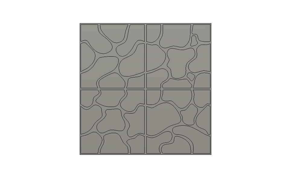 True Tiles Cobblestone texture Open Lock